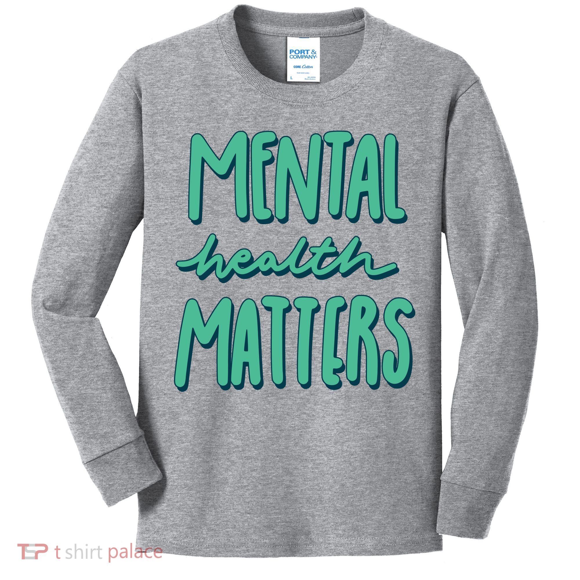 Mental Health Matters Awareness Month Kids Long Sleeve Shirt