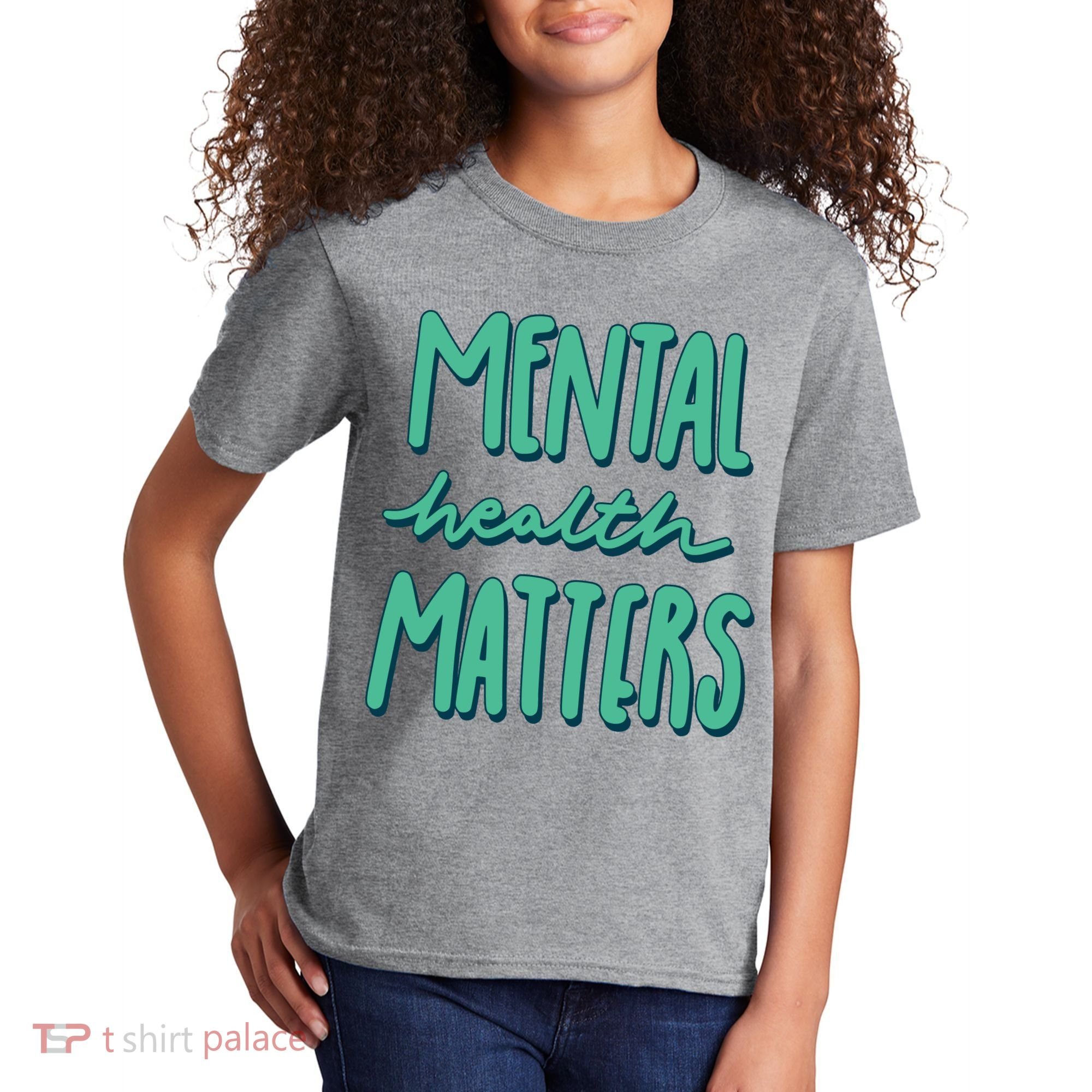 Mental Health Matters Awareness Month Kids T-Shirt
