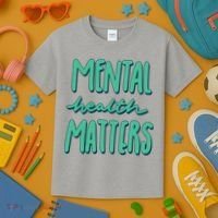 Mental Health Matters Awareness Month Kids T-Shirt thumb 3