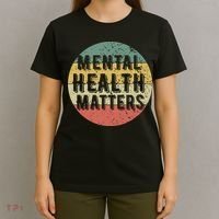 Mental Health Matters Vintage Retro 90's Style Awareness Tee T-Shirt thumb 4