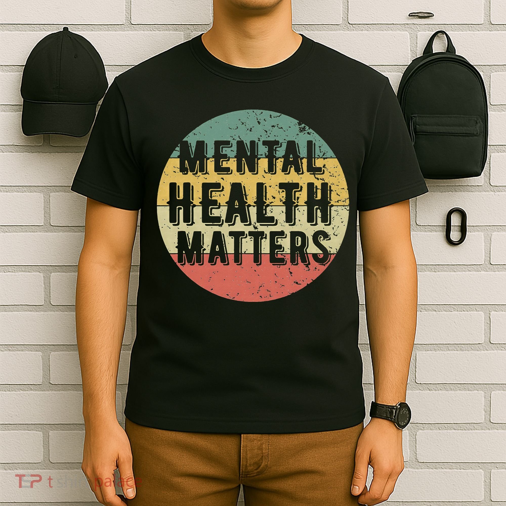 Mental Health Matters Vintage Retro 90's Style Awareness Tee T-Shirt