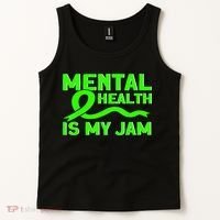 Mental Health My Jam Mental Health Awareness Tank Top thumb 2