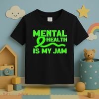 Mental Health My Jam Mental Health Awareness Toddler T-Shirt thumb 3