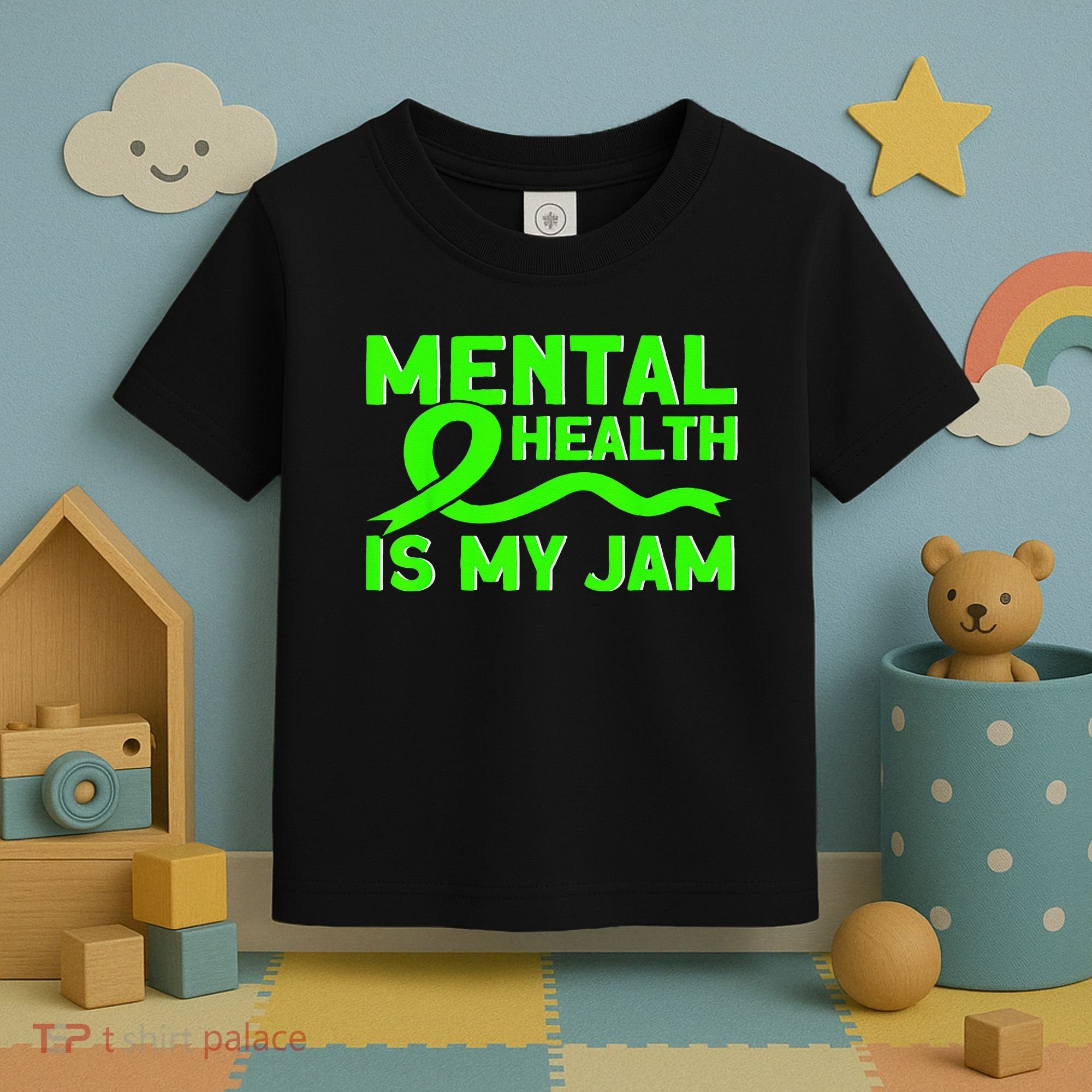 Mental Health My Jam Mental Health Awareness Toddler T-Shirt