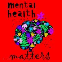Mental Health Matters Flowers Brain Awareness Month Santa Hat thumb 1