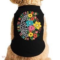 Mental Health Matters Flowering Mind Doggie Tank thumb 0