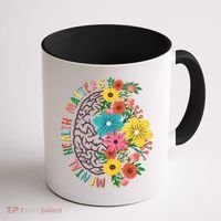 Mental Health Matters Flowering Mind Coffee Mug thumb 1