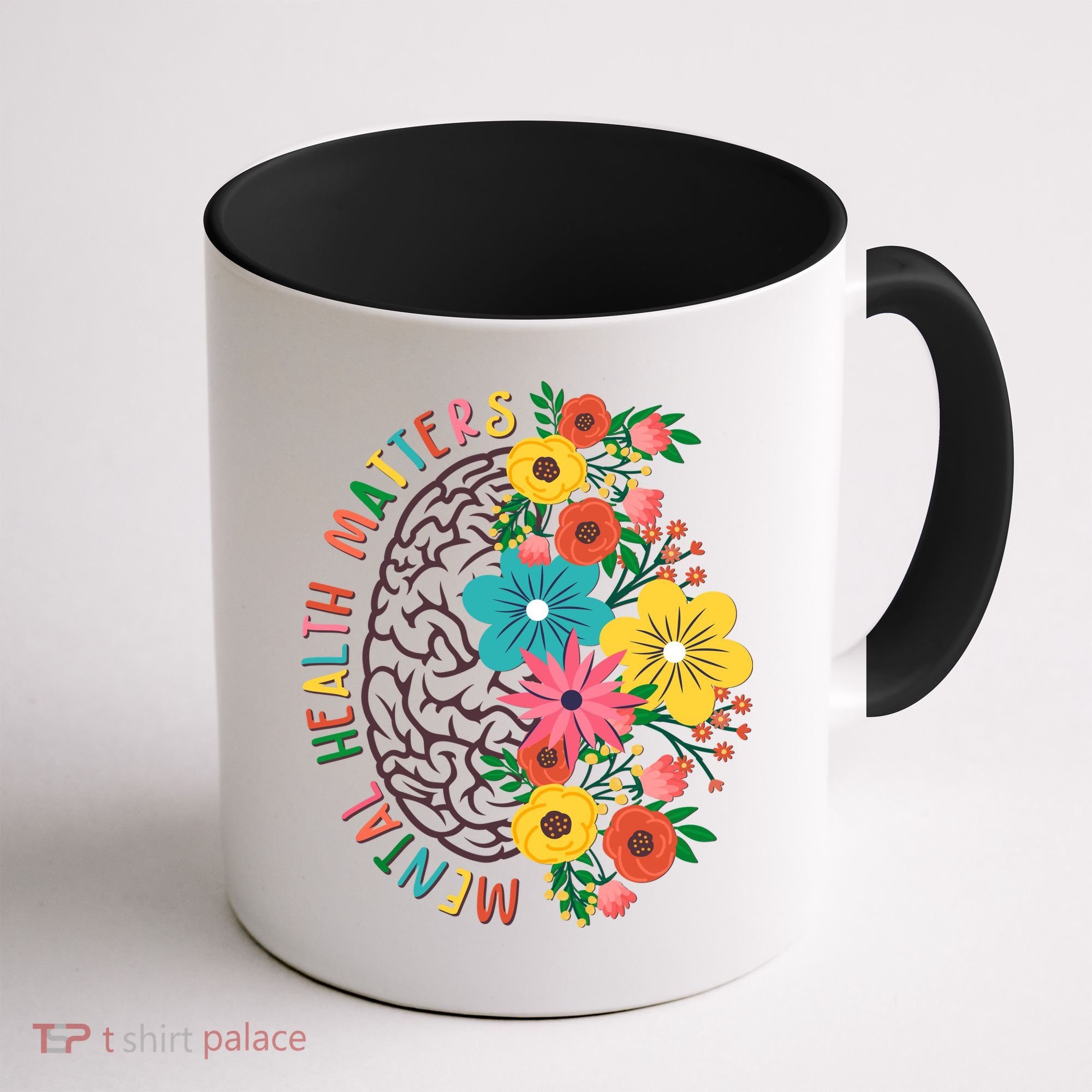 Mental Health Matters Flowering Mind Coffee Mug