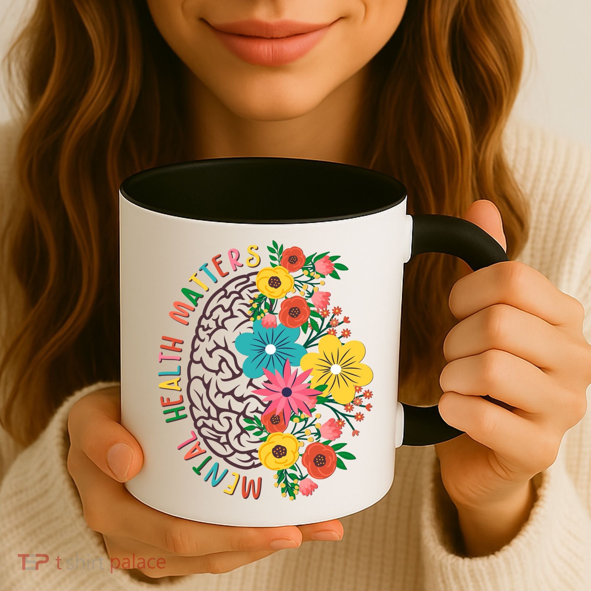 Mental Health Matters Flowering Mind Coffee Mug