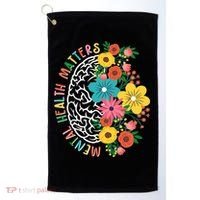 Mental Health Matters Flowering Mind Golf Towel thumb 0
