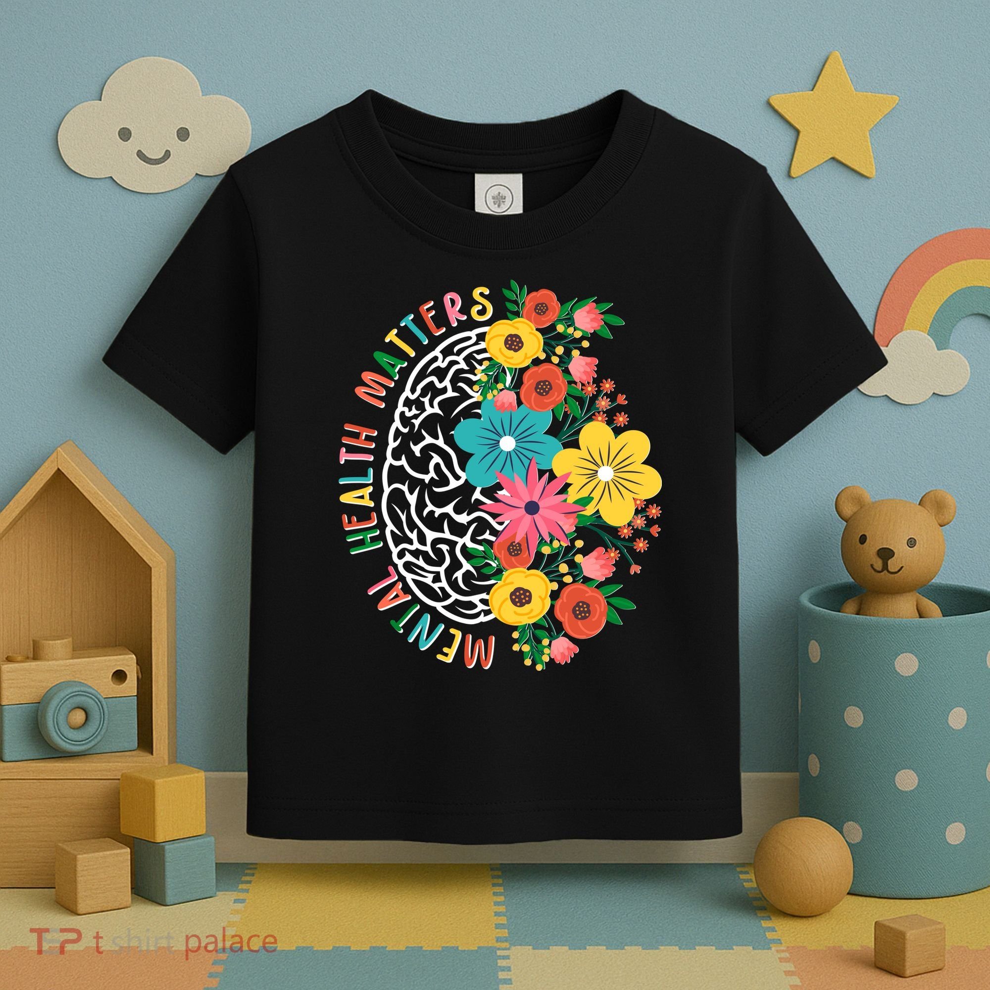 Mental Health Matters Flowering Mind Toddler T-Shirt