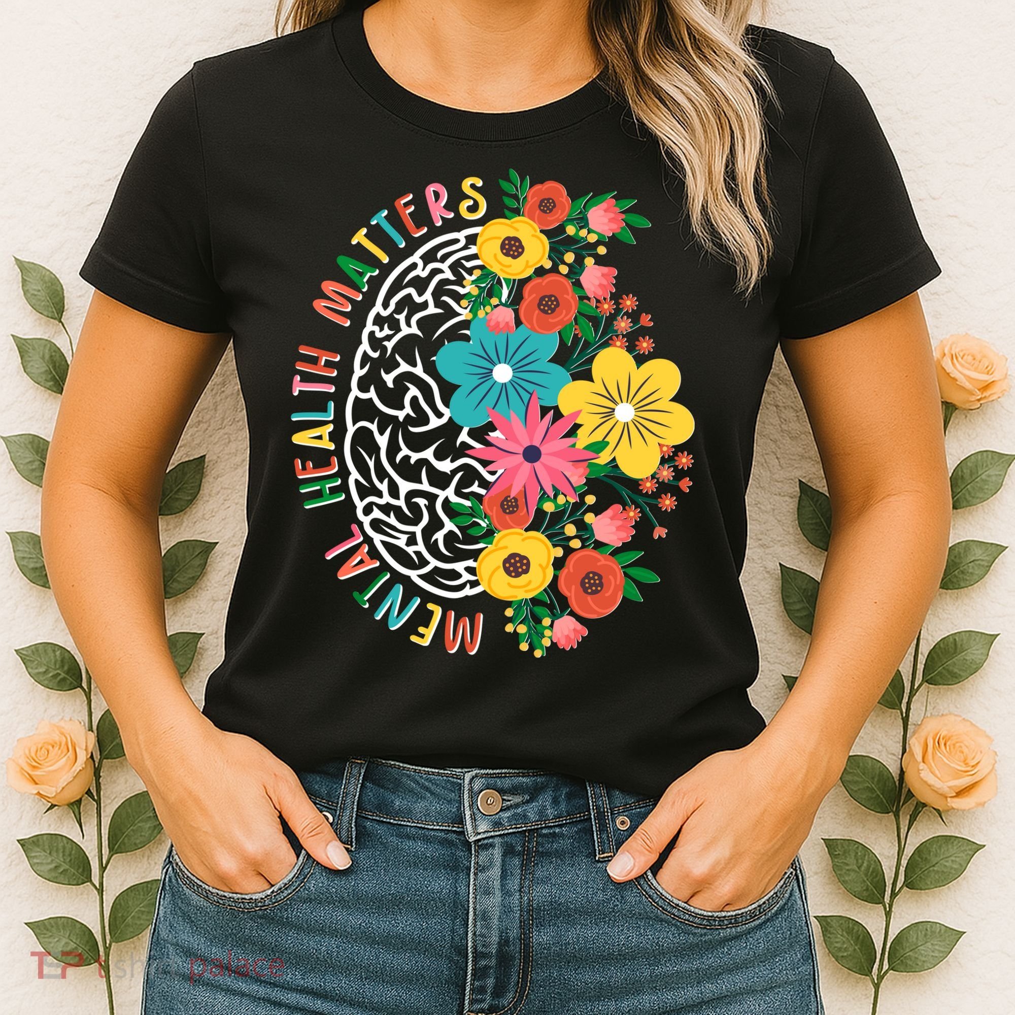 Mental Health Matters Flowering Mind Women's T-Shirt