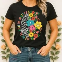 Mental Health Matters Flowering Mind Women's T-Shirt thumb 2