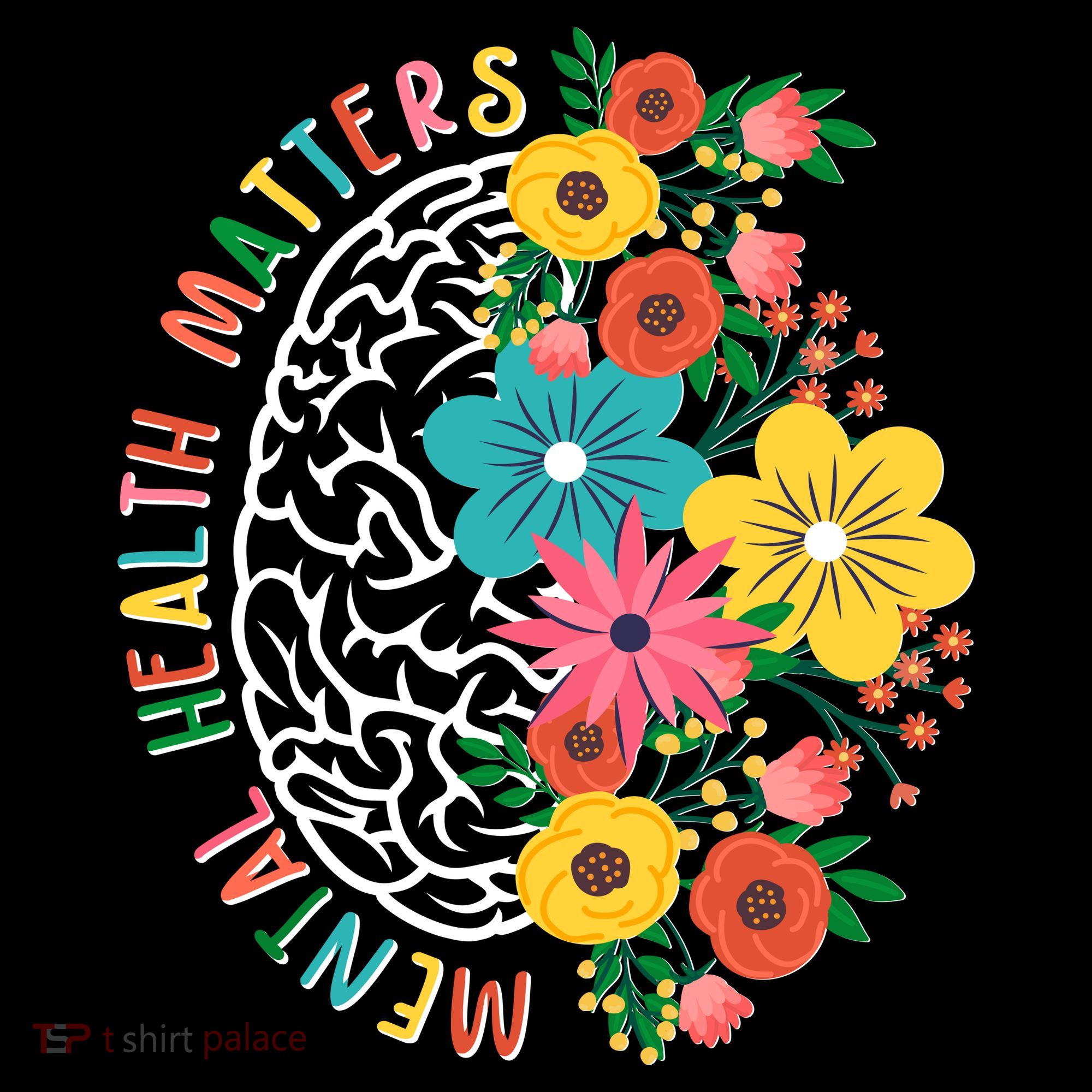 Mental Health Matters Flowering Mind Kids Sweatshirt