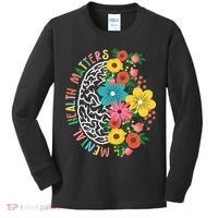 Mental Health Matters Flowering Mind Kids Long Sleeve Shirt thumb 0