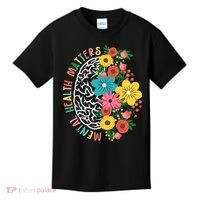 Mental Health Matters Flowering Mind Kids T-Shirt thumb 0