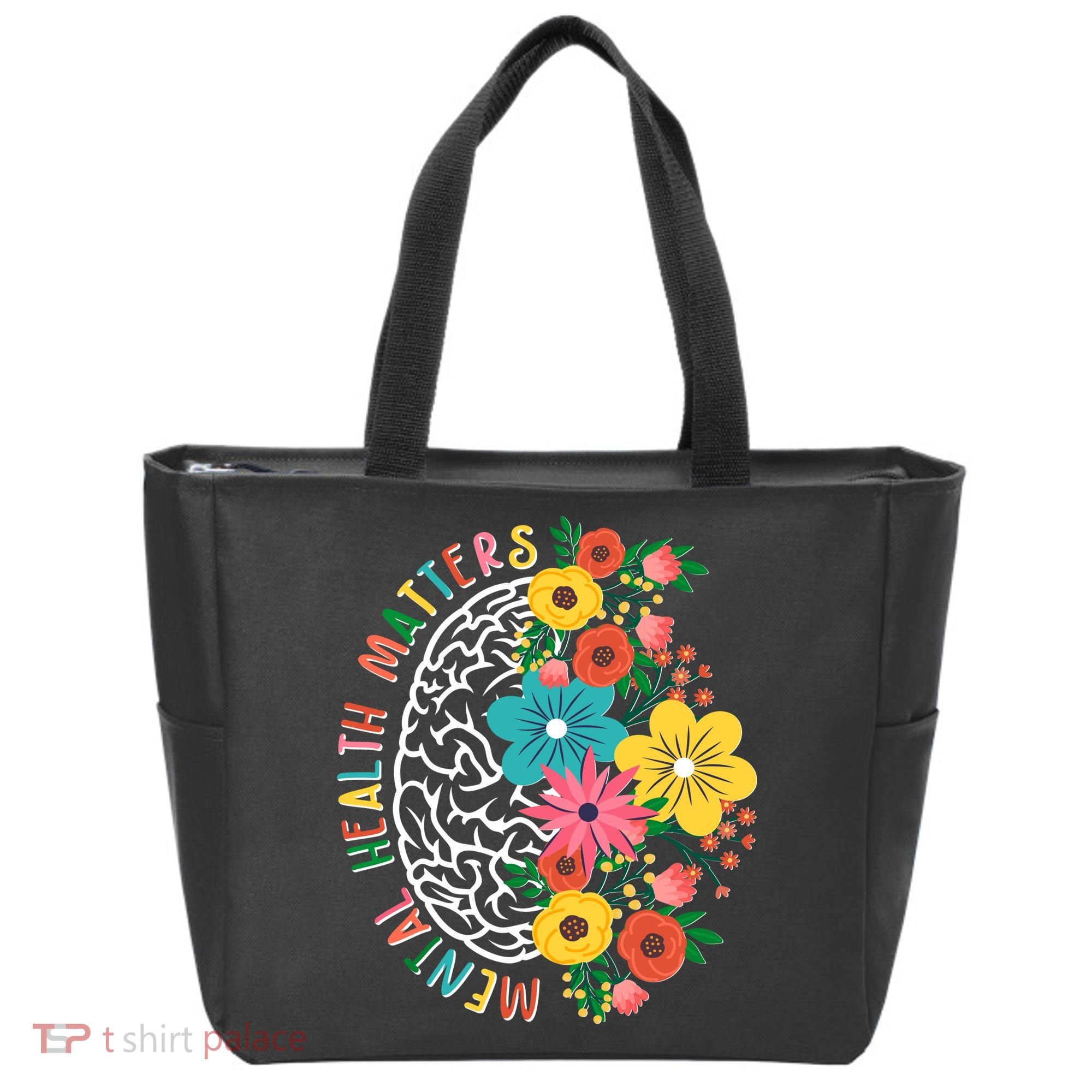 Mental Health Matters Flowering Mind Tote Bag