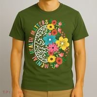 Mental Health Matters Flowering Mind T-Shirt thumb 3