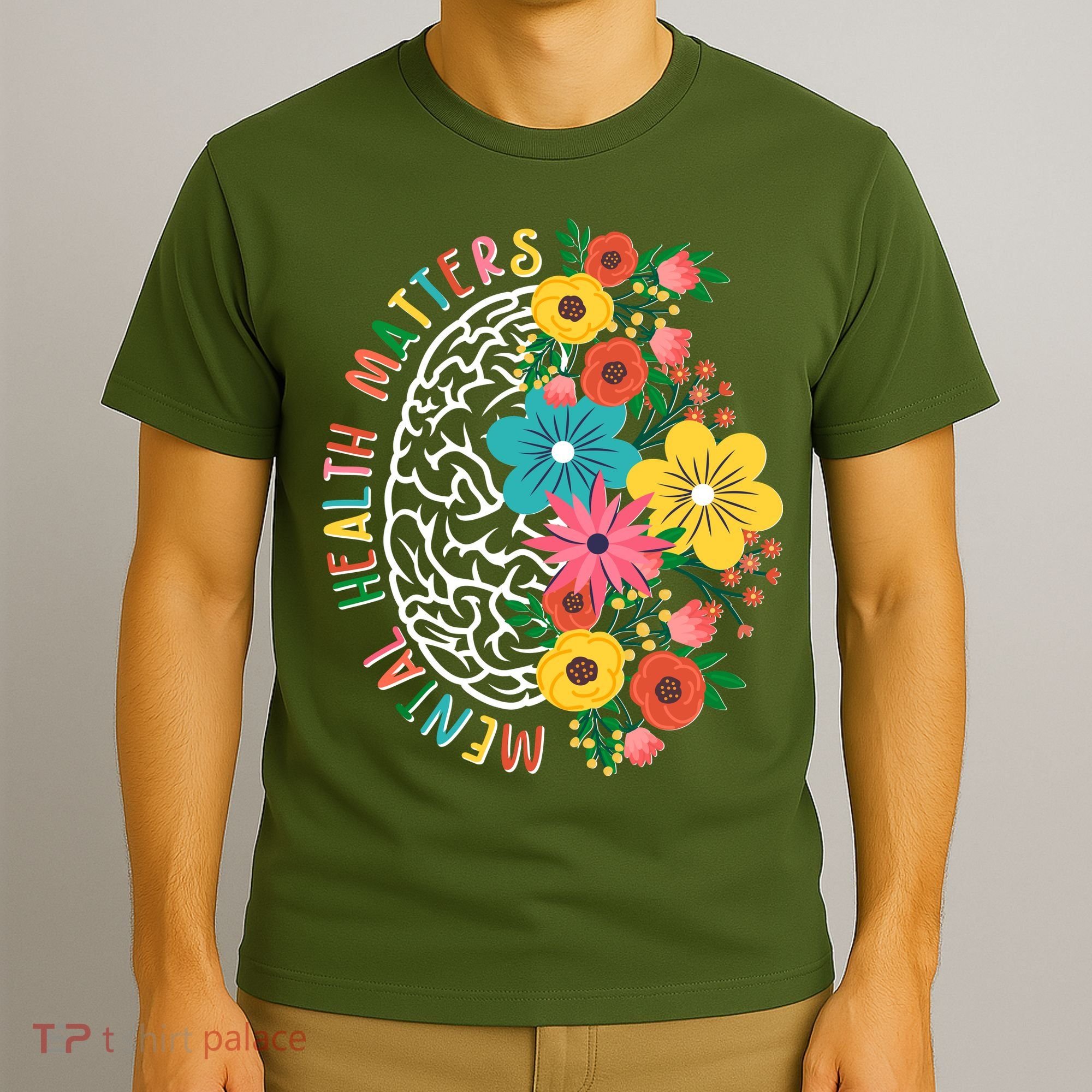 Mental Health Matters Flowering Mind T-Shirt