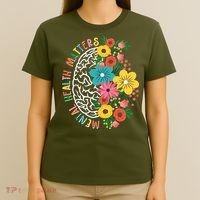 Mental Health Matters Flowering Mind T-Shirt thumb 4