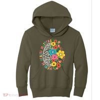 Mental Health Matters Flowering Mind Kids Hoodie thumb 0