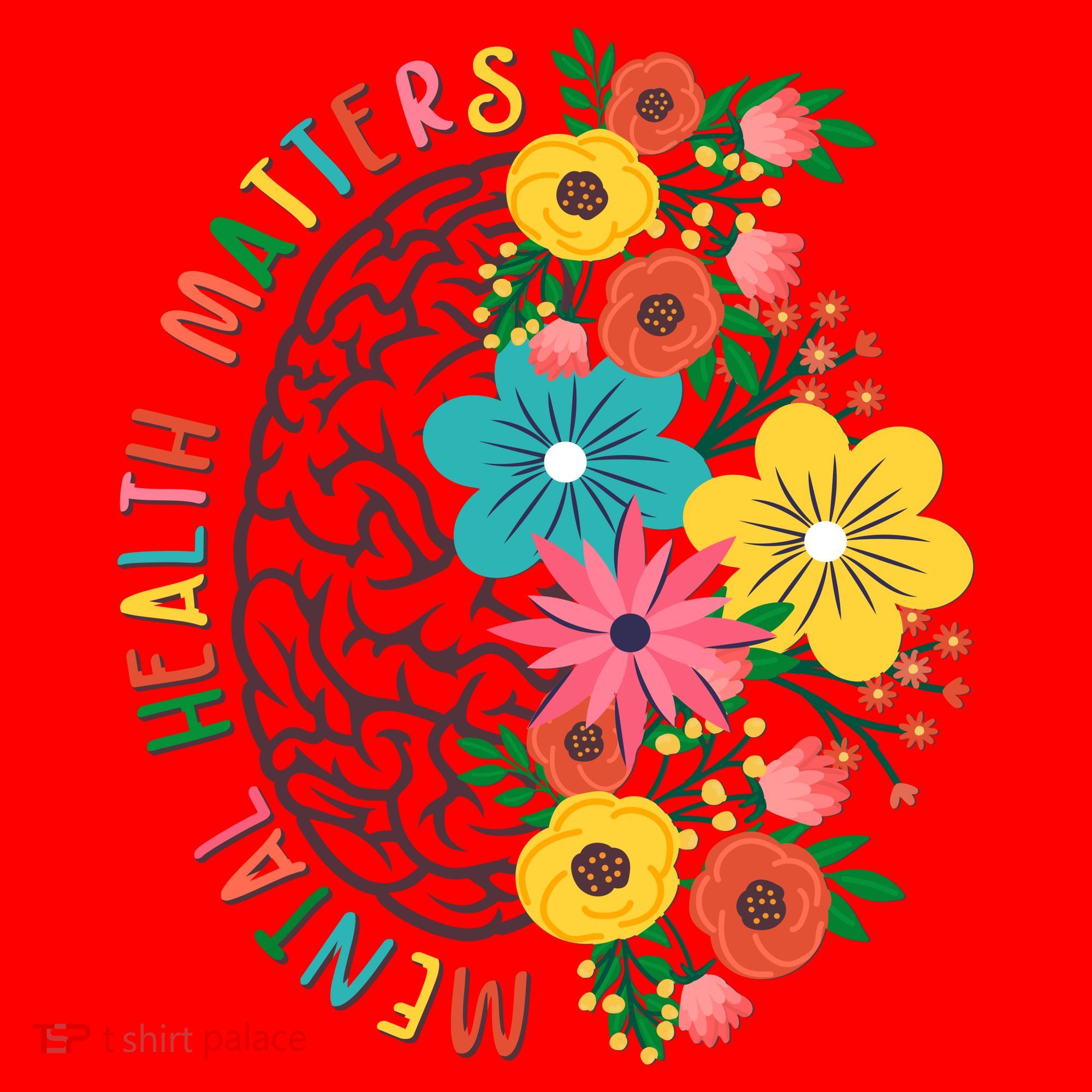 Mental Health Matters Flowering Mind Santa Hat