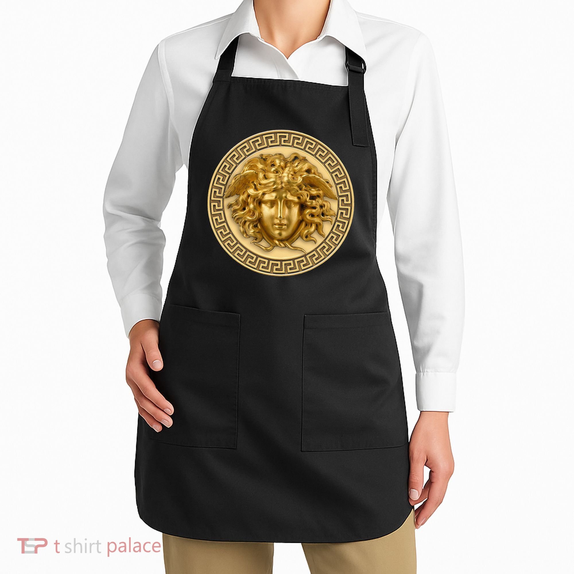 Medusa Head Myth Gorgon Snake Hair Greek Mythology Apron