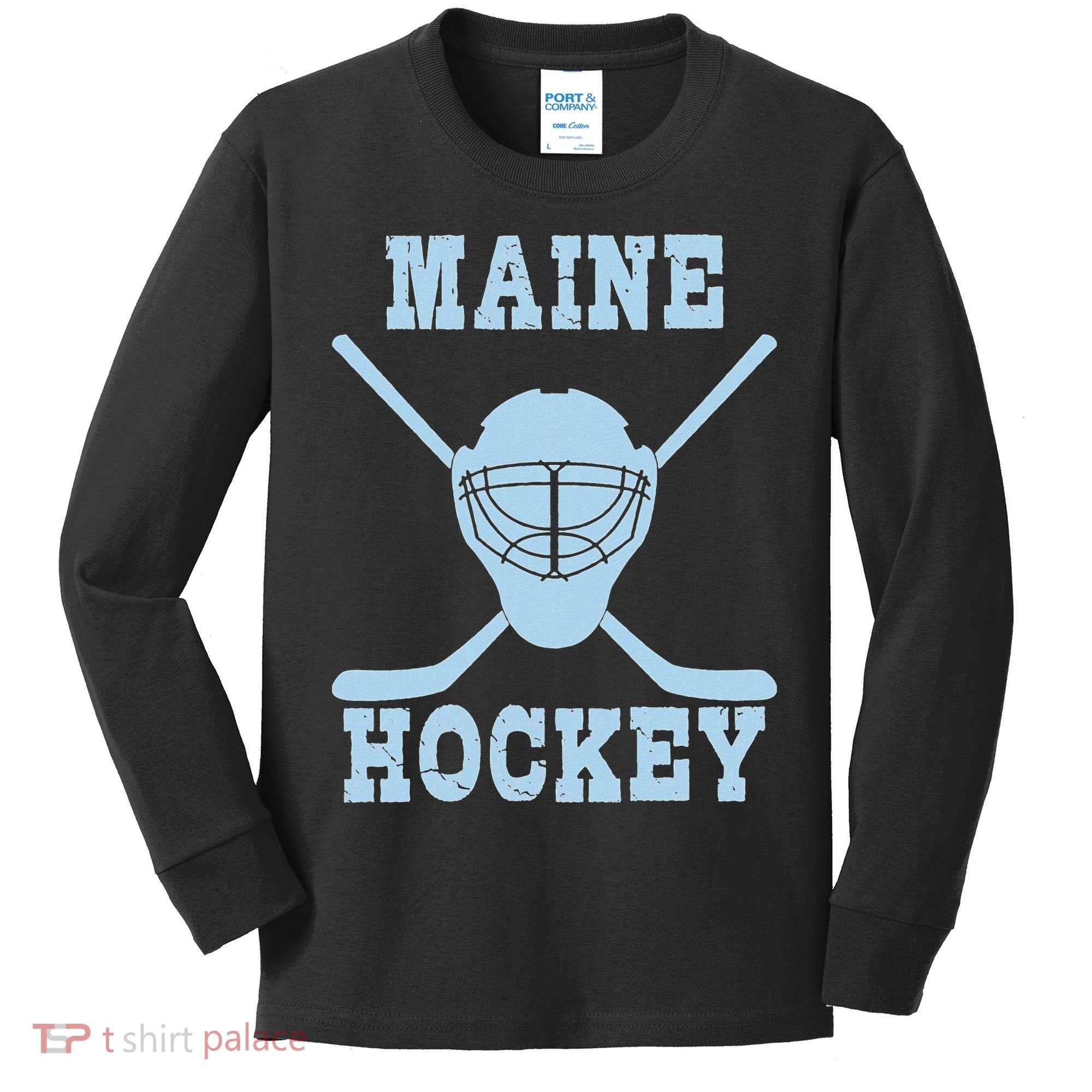 Maine Hockey Kids Long Sleeve Shirt
