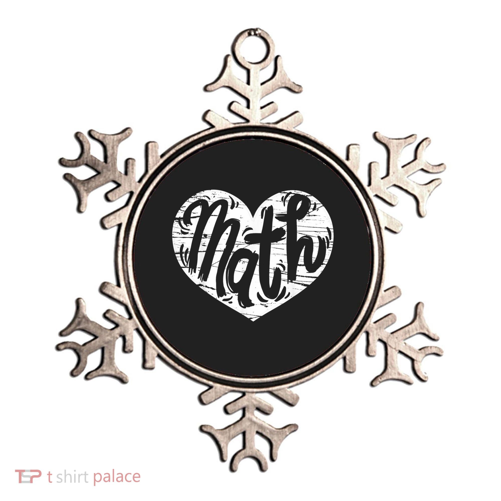 Math Heart Math Teacher Heart Ornament