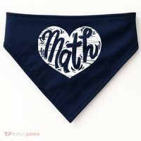 Math Heart Math Teacher Heart USA-Made Doggie Bandana thumb 0