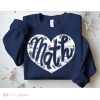 Math Heart Math Teacher Heart Sweatshirt thumb 2