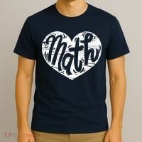 Math Heart Math Teacher Heart T-Shirt thumb 3
