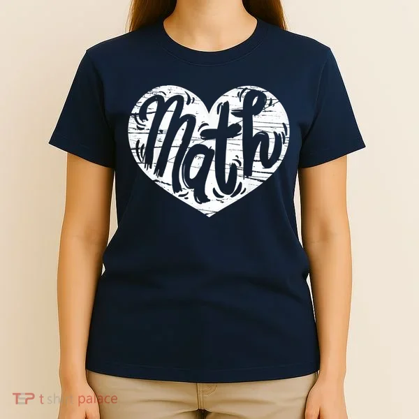 Math Heart Math Teacher Heart T-Shirt