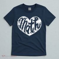 Math Heart Math Teacher Heart T-Shirt thumb 5