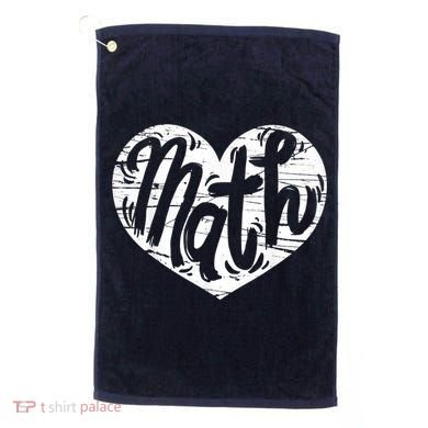 Math Heart Math Teacher Heart Golf Towel