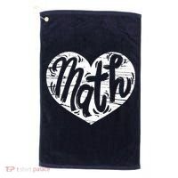 Math Heart Math Teacher Heart Golf Towel thumb 0