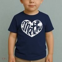 Math Heart Math Teacher Heart Toddler T-Shirt thumb 2