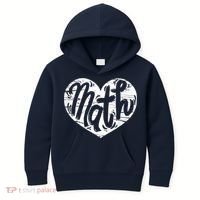 Math Heart Math Teacher Heart Kids Hoodie thumb 0