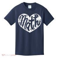 Math Heart Math Teacher Heart Kids T-Shirt thumb 0