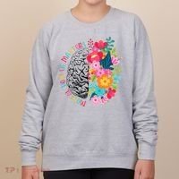Mental Health Matters Gift Human Brain Illness Awareness Women's Sweatshirt thumb 0