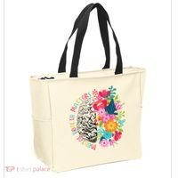 Mental Health Matters Gift Human Brain Illness Awareness Tote Bag thumb 2