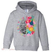 Mental Health Matters Gift Human Brain Illness Awareness Toddler Hoodie thumb 0