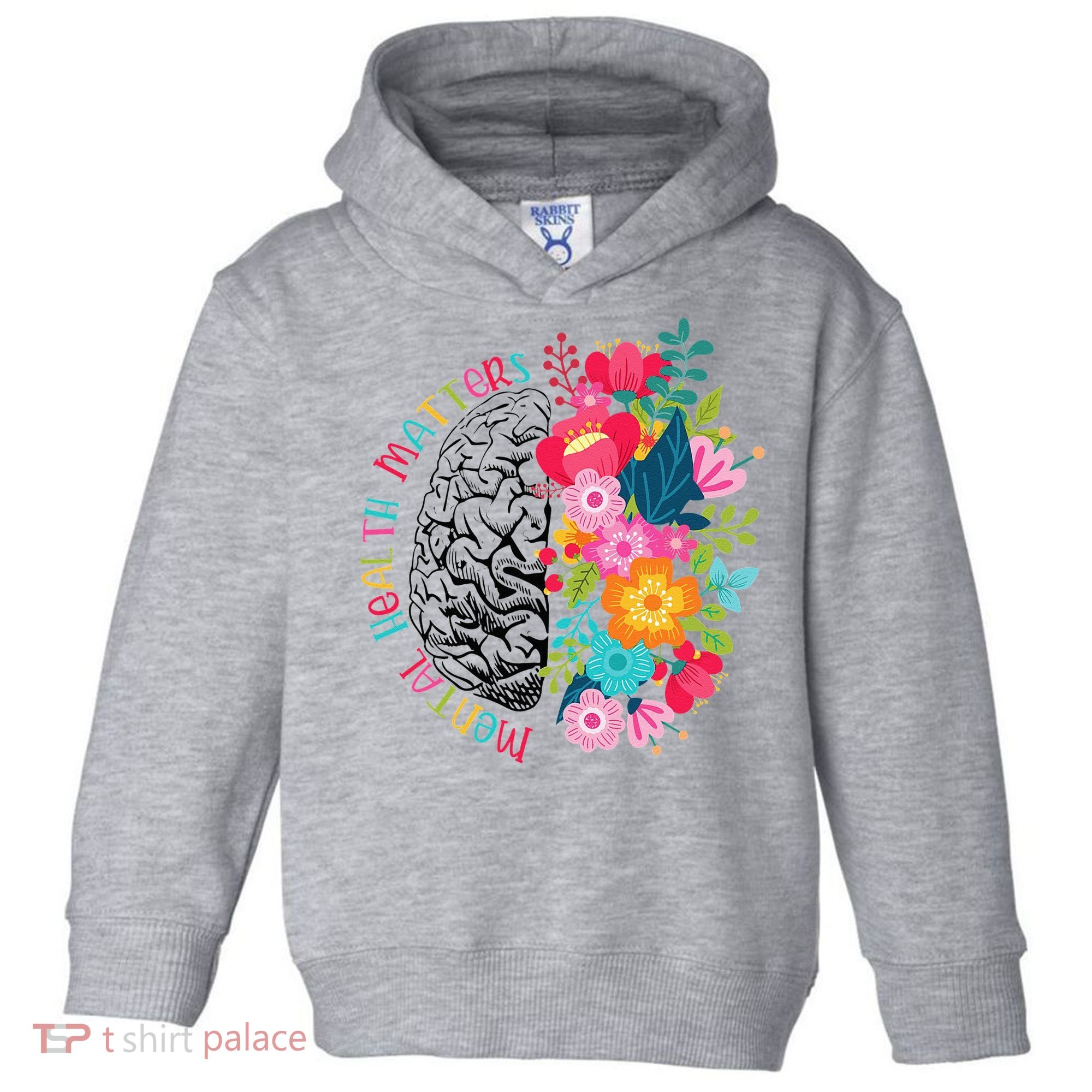 Mental Health Matters Gift Human Brain Illness Awareness Toddler Hoodie