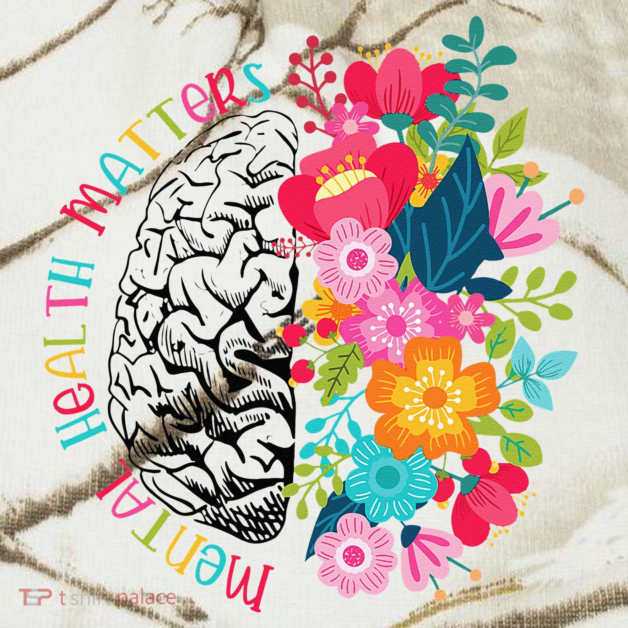 Mental Health Matters Gift Human Brain Illness Awareness Kati Licensed 12" Camo Cuffed Beanie