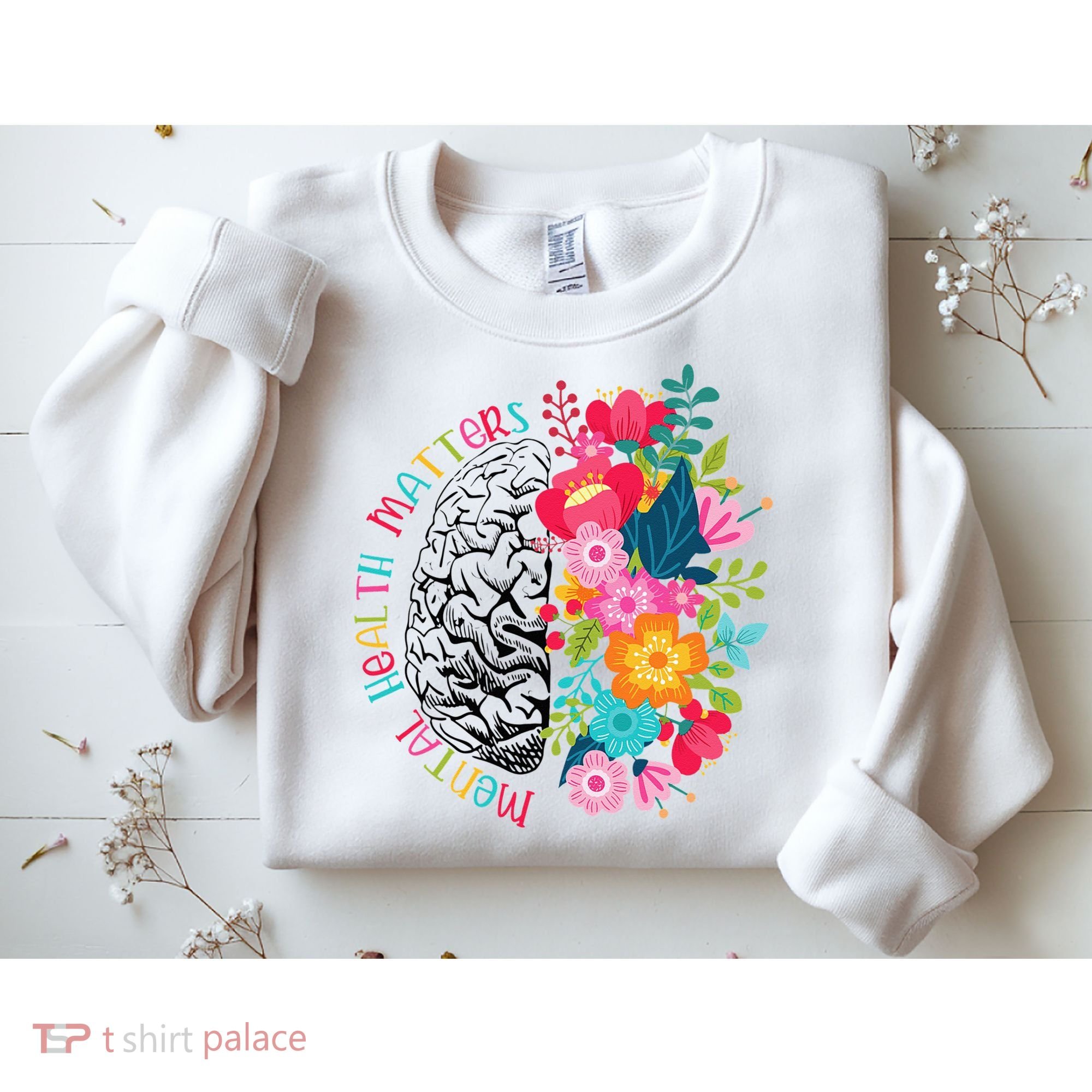 Mental Health Matters Gift Human Brain Illness Awareness Sweatshirt
