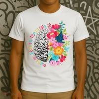 Mental Health Matters Gift Human Brain Illness Awareness T-Shirt thumb 3