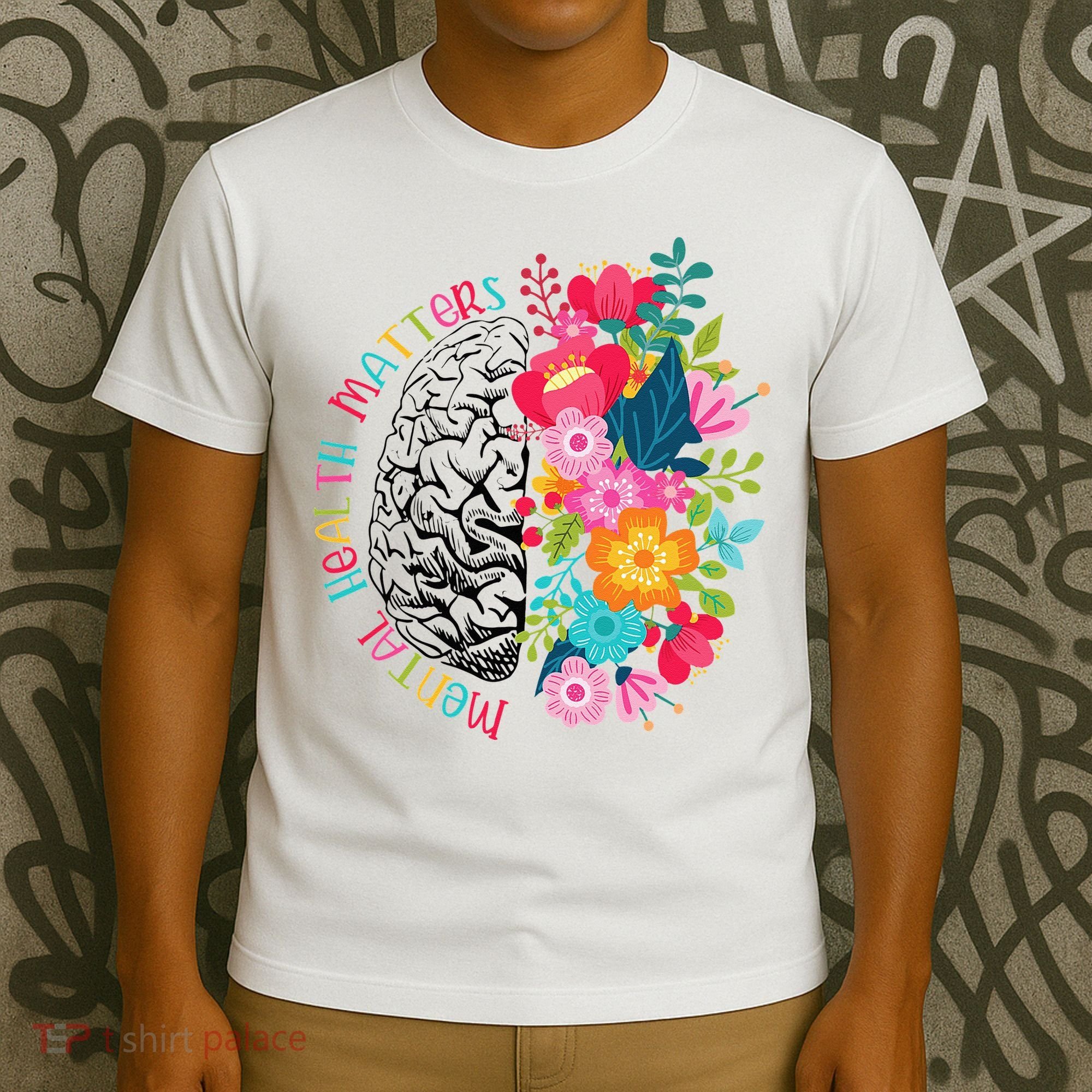 Mental Health Matters Gift Human Brain Illness Awareness T-Shirt