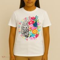 Mental Health Matters Gift Human Brain Illness Awareness T-Shirt thumb 4