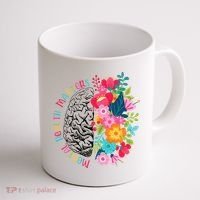Mental Health Matters Gift Human Brain Illness Awareness Coffee Mug thumb 1