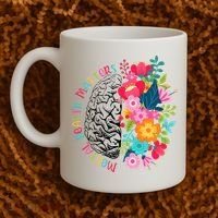 Mental Health Matters Gift Human Brain Illness Awareness Coffee Mug thumb 2